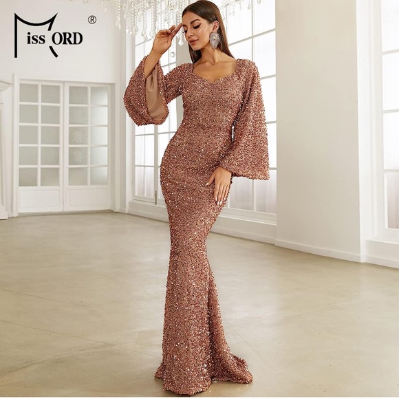 Elegant Straight Floor-length Mermaid Long Bridesmaid Dresses,RBWG0084